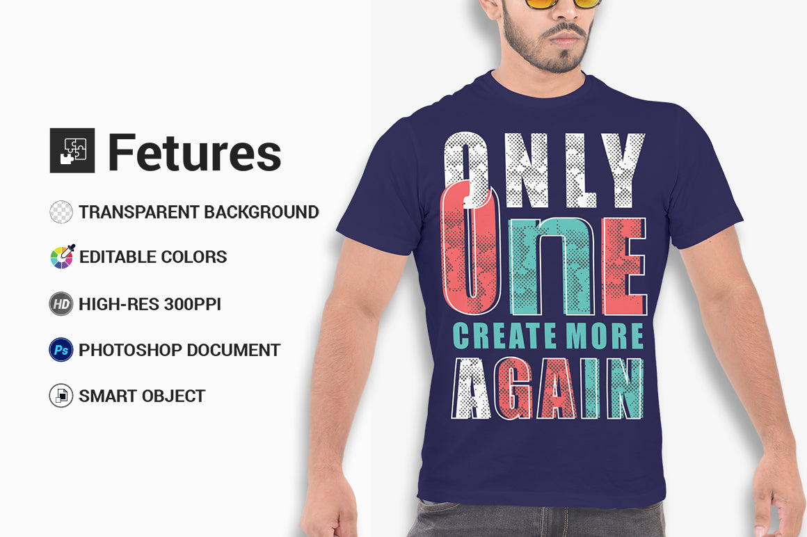 5 Editable Men’s T-Shirt Mock-Ups Bundle – Realistic & Stylish Mock-Up Pack