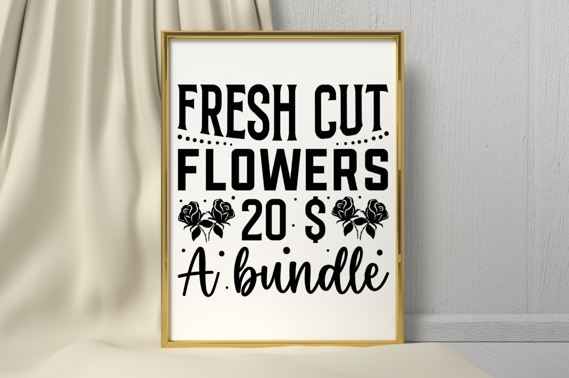 Flower Market Sign SVG PNG Designs Bundle