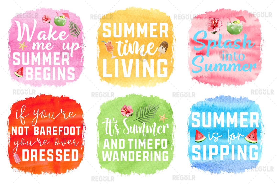 Summer Quotes Sublimation Bundle