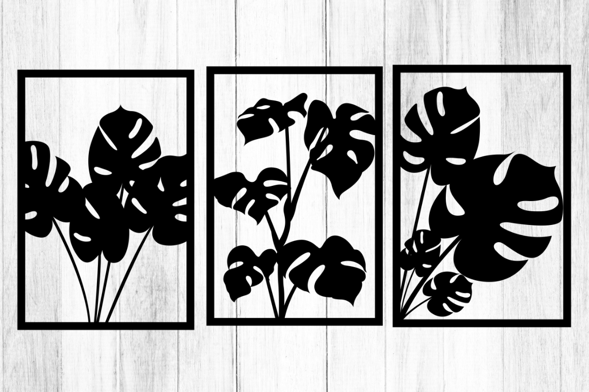Tropical Leave Wall Decor SVG Bundle