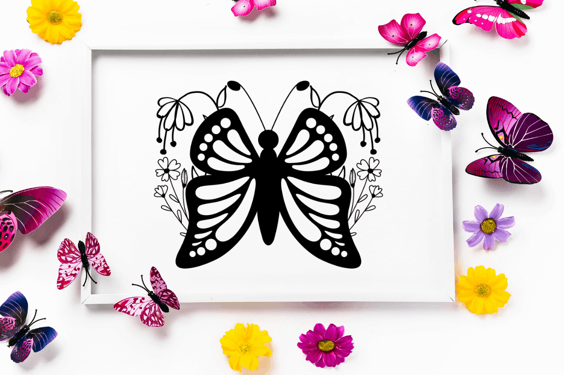 Laser Cut Butterfly Wildflower Bundle