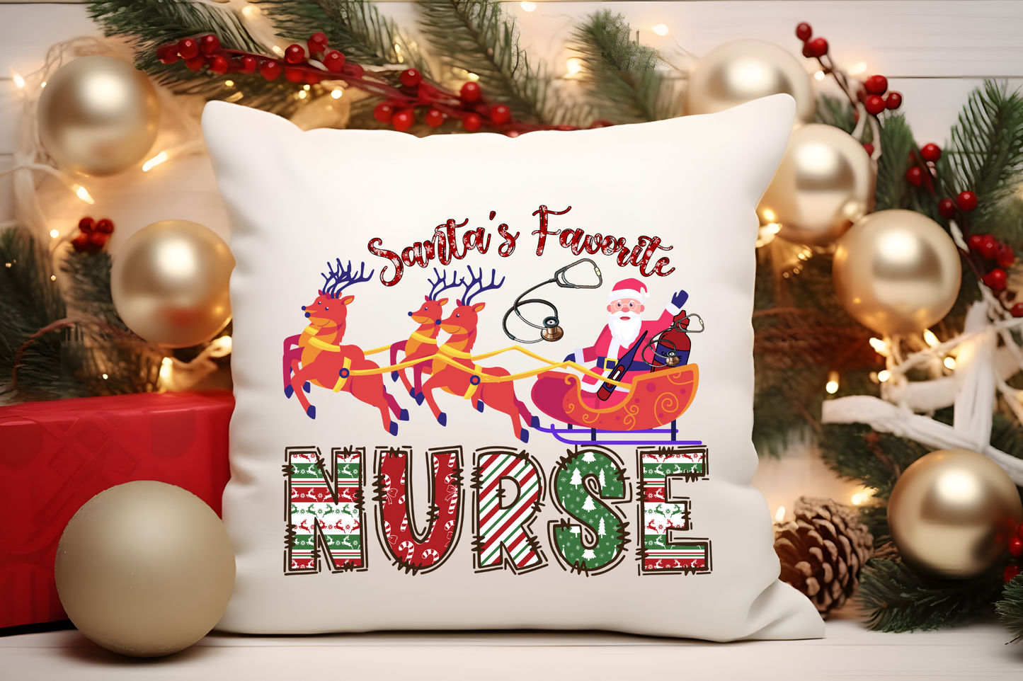 Nurse Christmas Sublimation Bundle