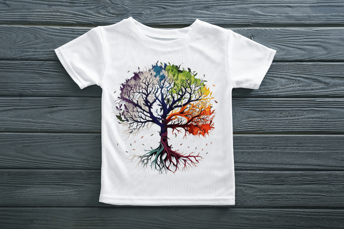 Watercolor Tree of Life Clipart Bundle