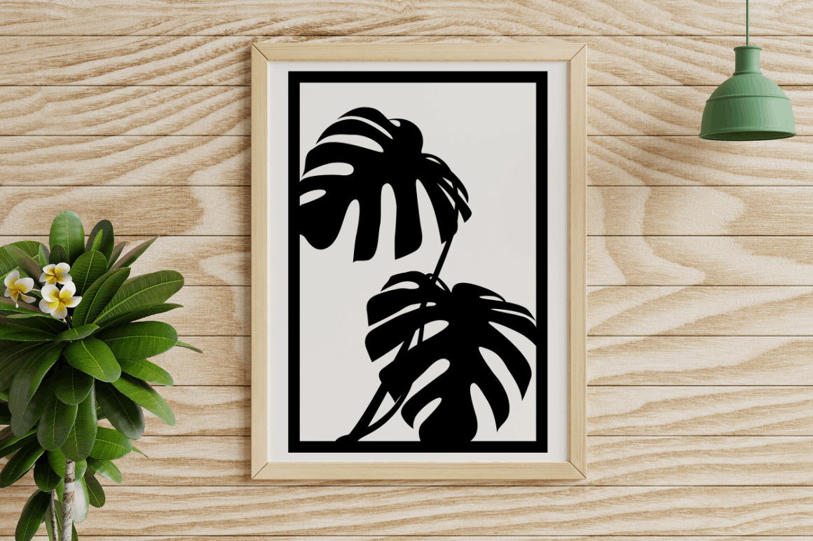 Tropical Leave Wall Decor SVG Bundle