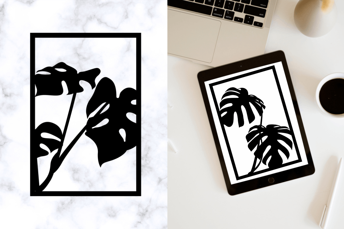 Tropical Leave Wall Decor SVG Bundle