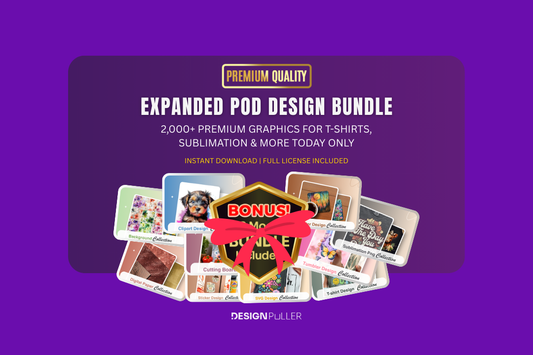 Expanded POD Design Bundle – Premium Graphics for T-Shirts, Sublimation & More