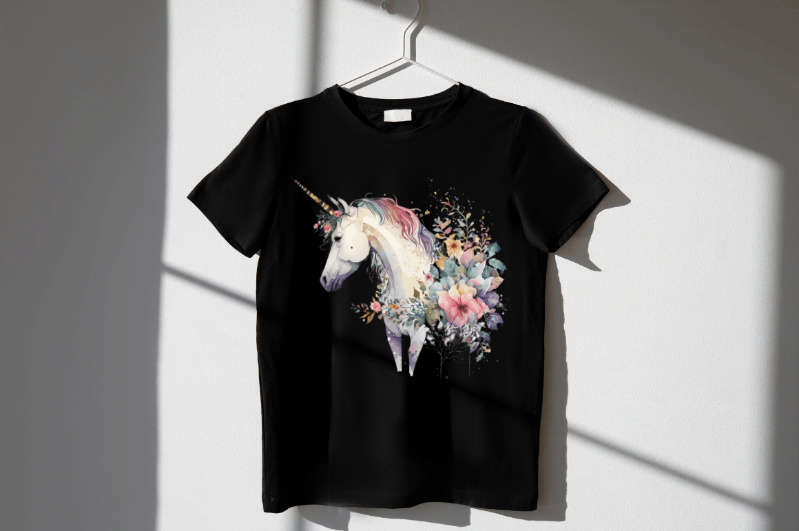 Watercolor Cute Unicorn Clipart Bundle