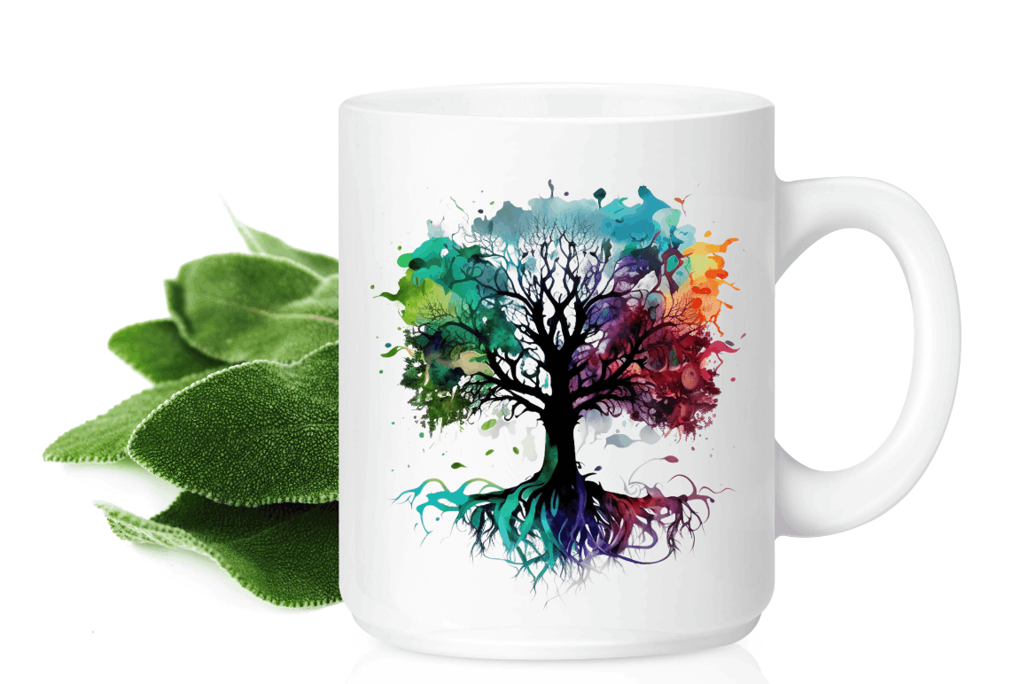 Watercolor Tree of Life Clipart Bundle