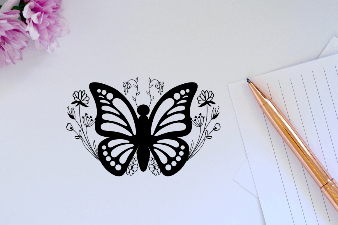 Laser Cut Butterfly Wildflower Bundle