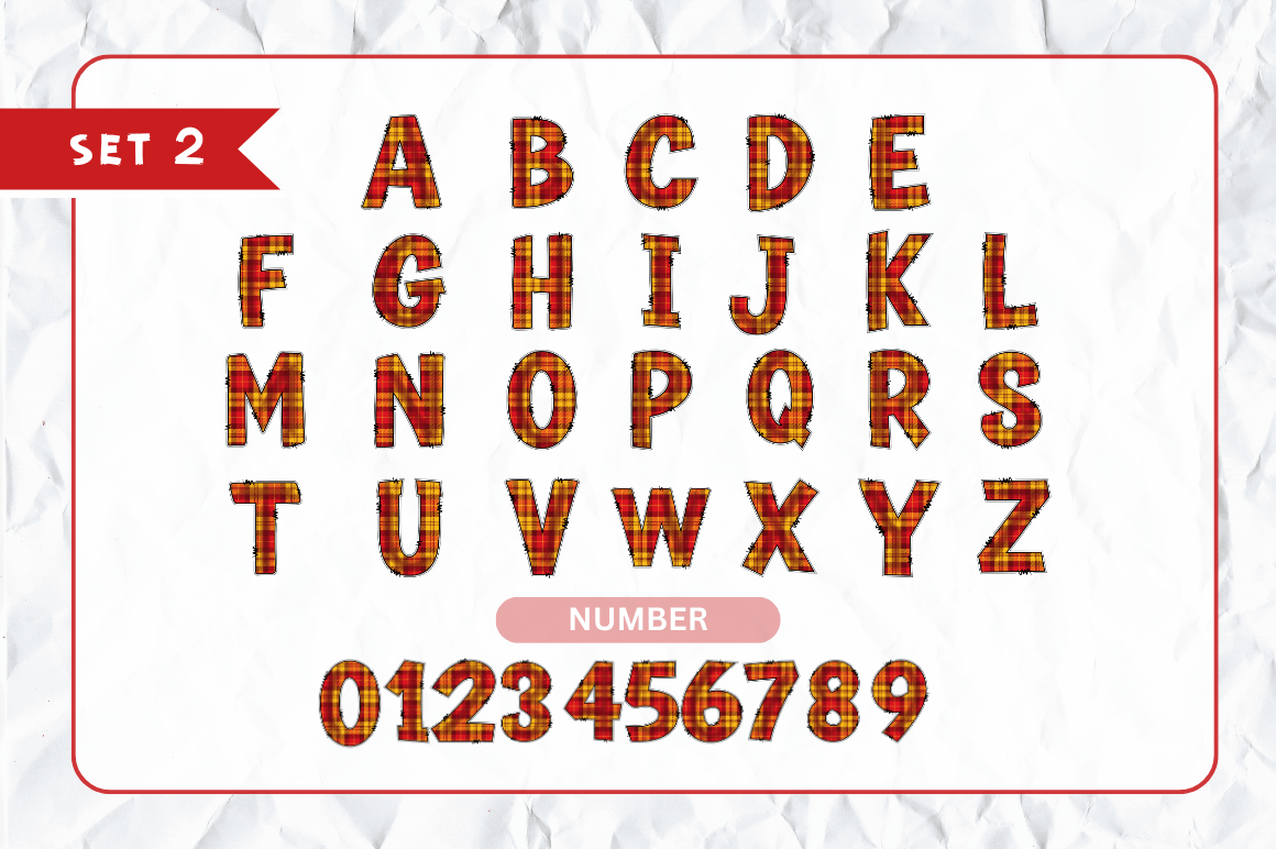 Fall Doodle Alphabet with Hand Drawn Clipart Bundle