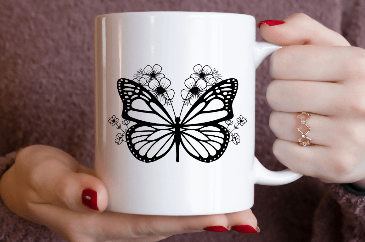 Laser Cut Butterfly Wildflower Bundle