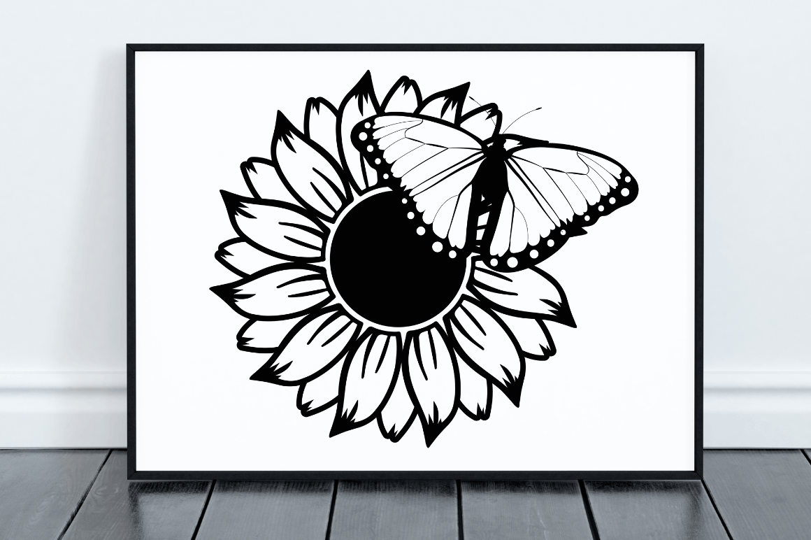 Sunflower Butterfly SVG Bundle