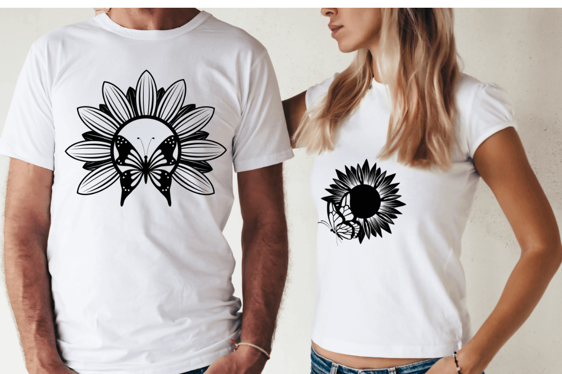 Sunflower Butterfly SVG Bundle