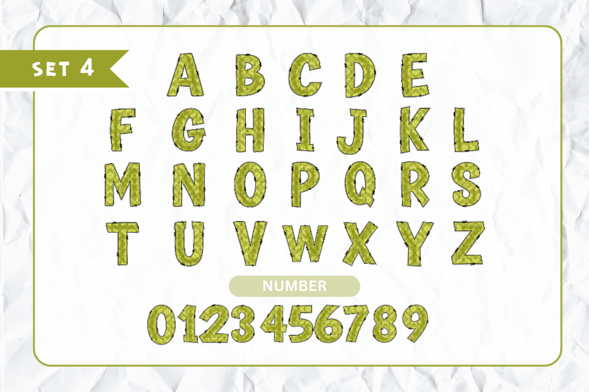 Fall Doodle Alphabet with Hand Drawn Clipart Bundle