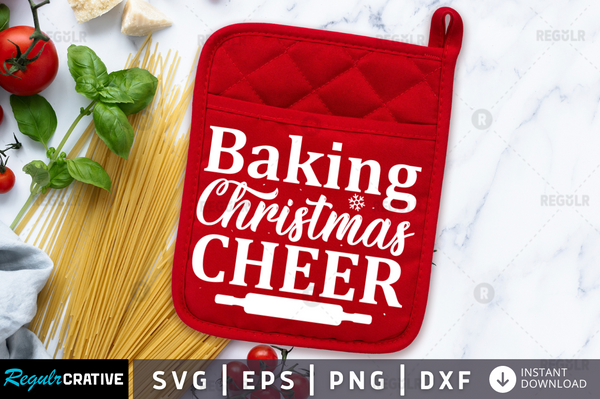 Baking Christmas cheer Svg Designs Silhouette Cut Files