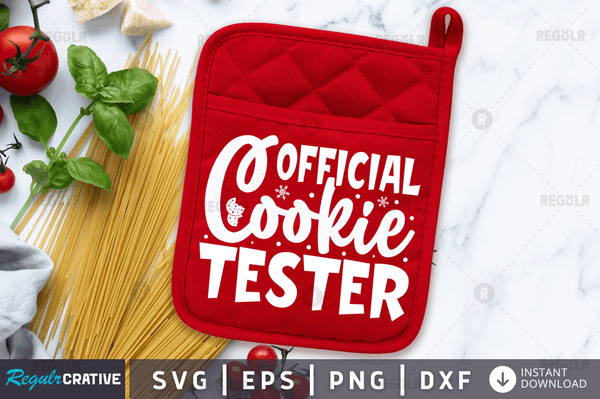 Official cookie tester svg cricut Instant download cut Print files