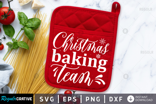 Christmas baking team Svg Designs Silhouette Cut Files