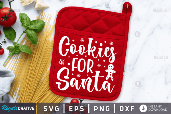 Cookies for santa svg cricut Instant download cut Print files