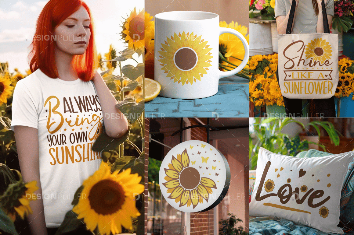 Sunflower Design Bundle - 50 Designs