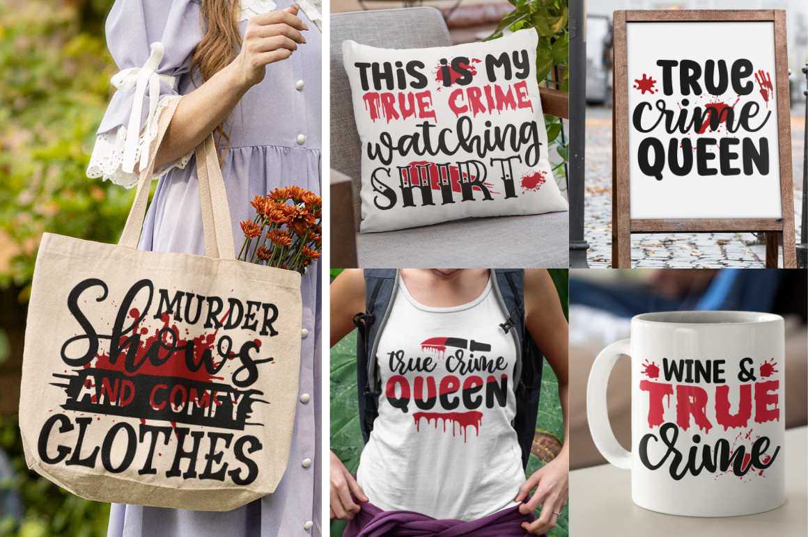 True Crime Design Bundle - 50 Designs