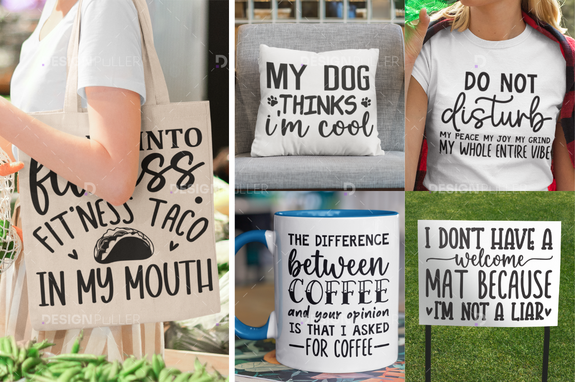 Funny Design Bundle - 50 Designs