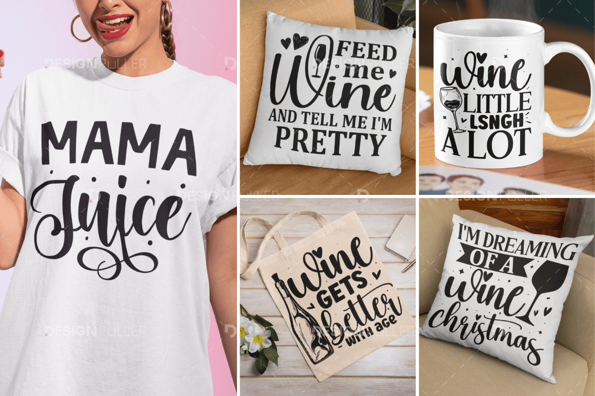 Funny Wine Design Bundle - 50 Designs