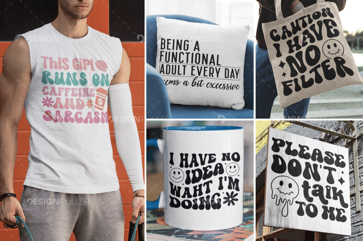 Sarcastic Humor Design Bundle - 50 Designs