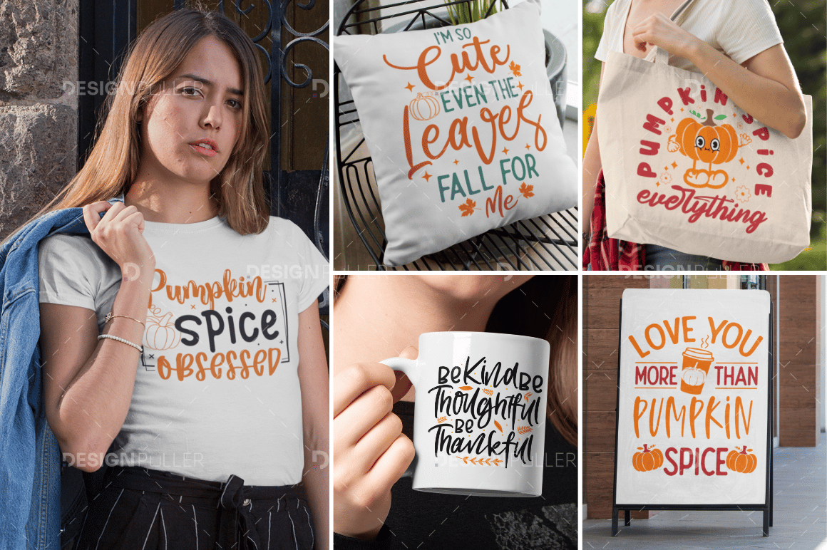 Cute Thanksgiving Design Bundle - 50 Designs