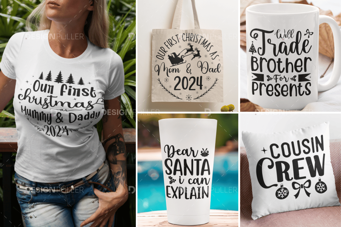 Kids Christmas Design Bundle - 50 Designs