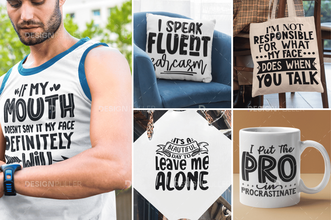Sarcastic Design Bundle - 50 Designs