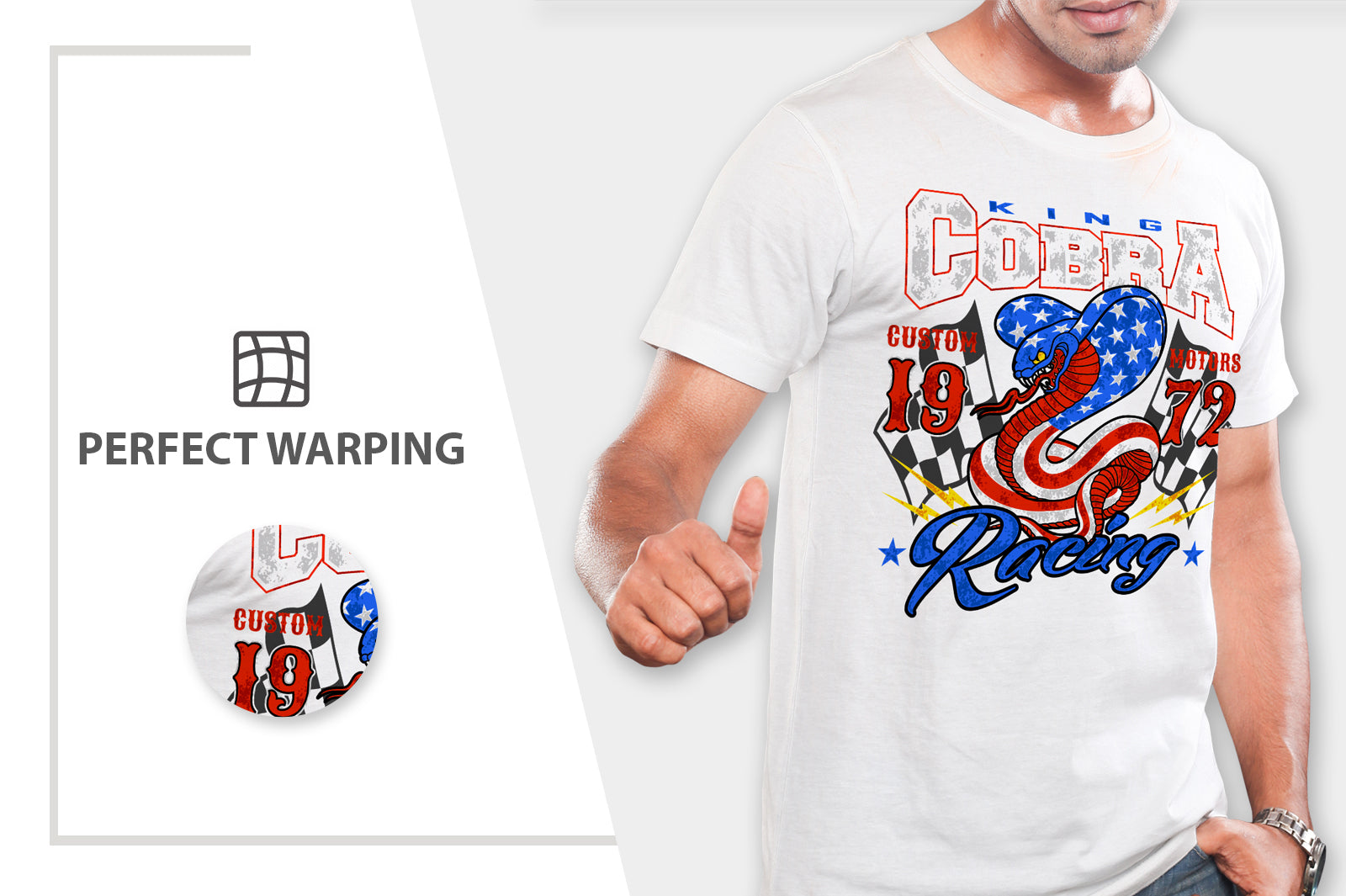 5 Editable Men’s Crew Neck T-Shirt Mock-Up Bundle – Realistic & Stylish Mock-Up Pack
