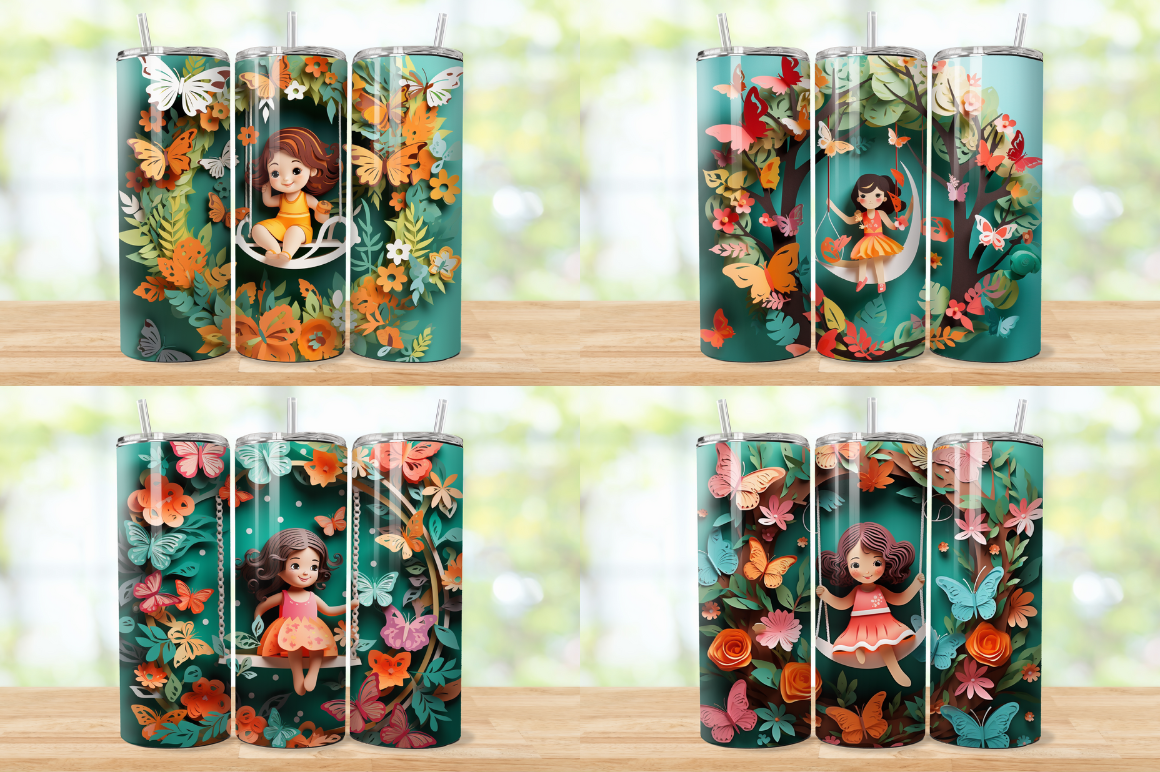 3D Swing Under Tree Tumbler