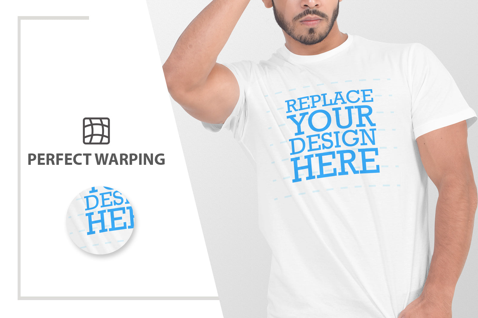 5 Editable Men’s T-Shirt Mock-Up Bundle – Realistic & Stylish Mock-Up Pack Vol-3