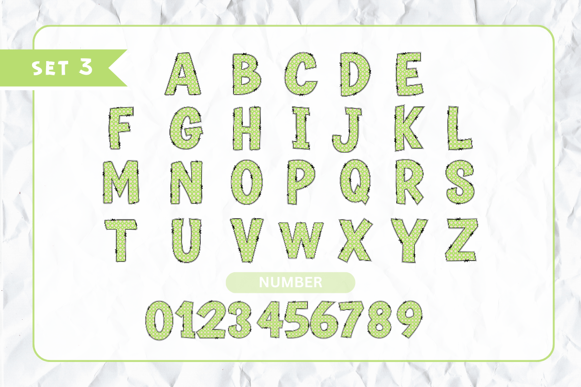 Summer Doodle Alphabet Bundle with Hand Drawn Clipart