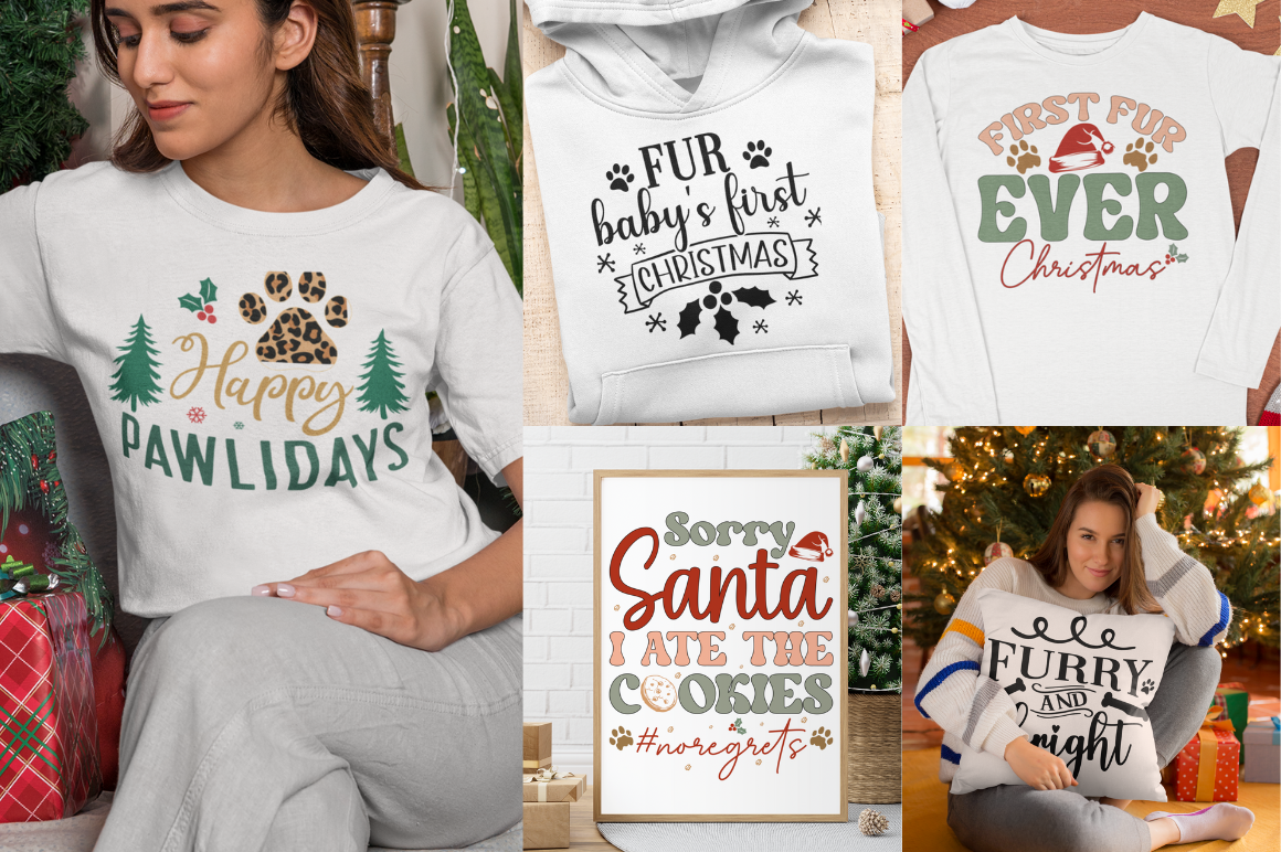 Pet Christmas Design Bundle - 50 Designs
