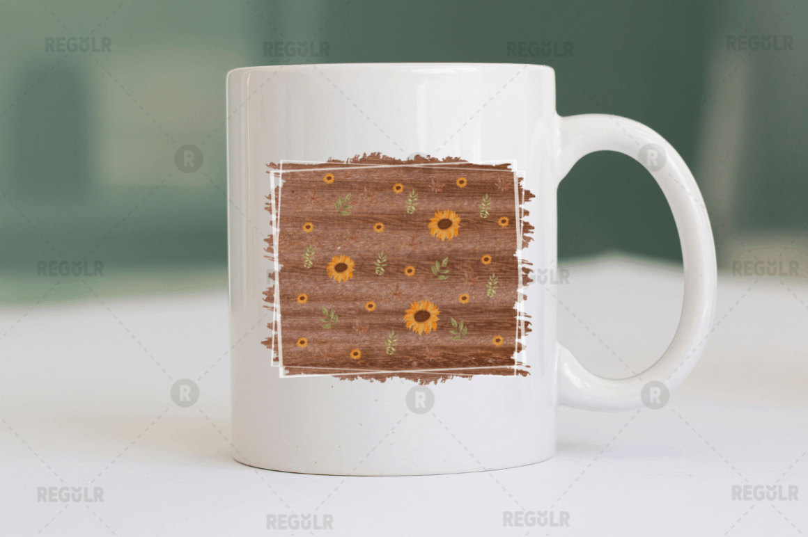 Fall Sunflowers Sublimation Background bundle