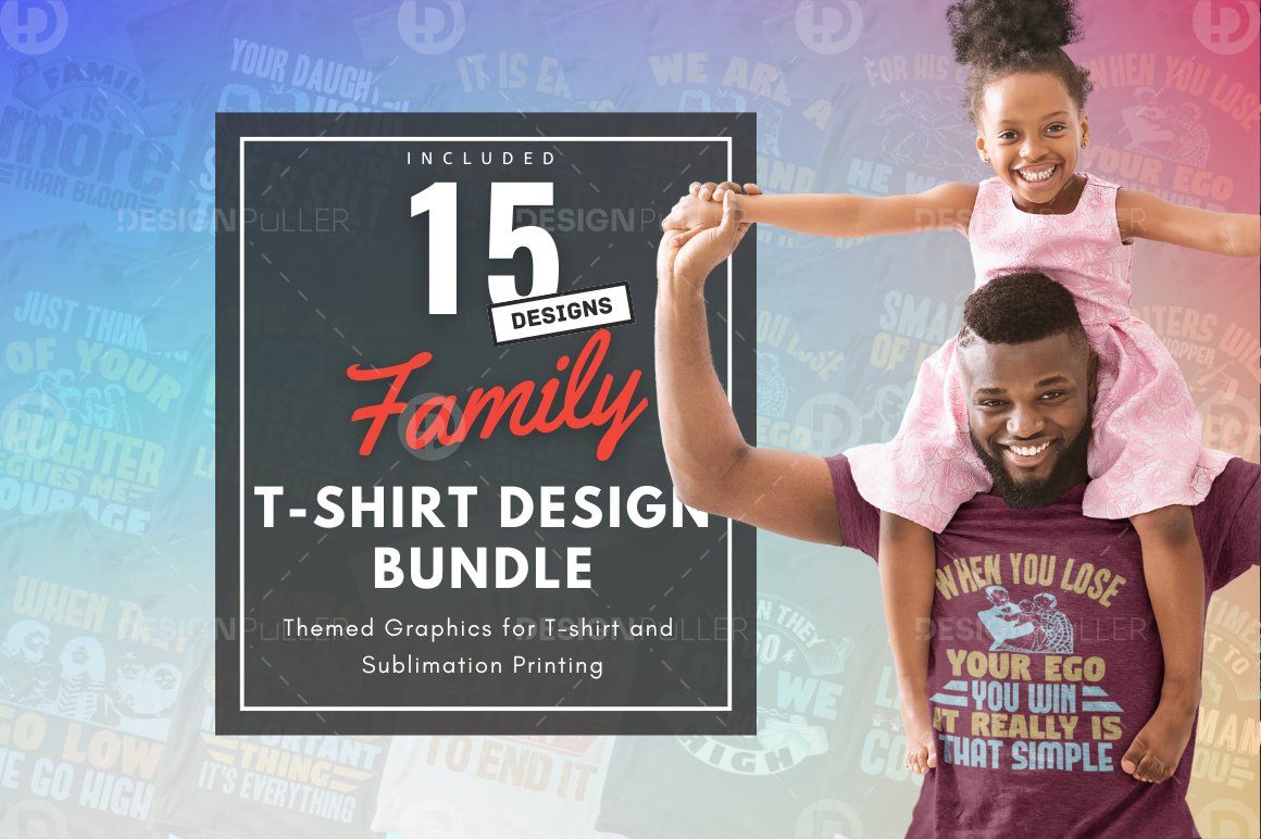 15 Editable Family T-Shirt Designs Bundle-Vol:2