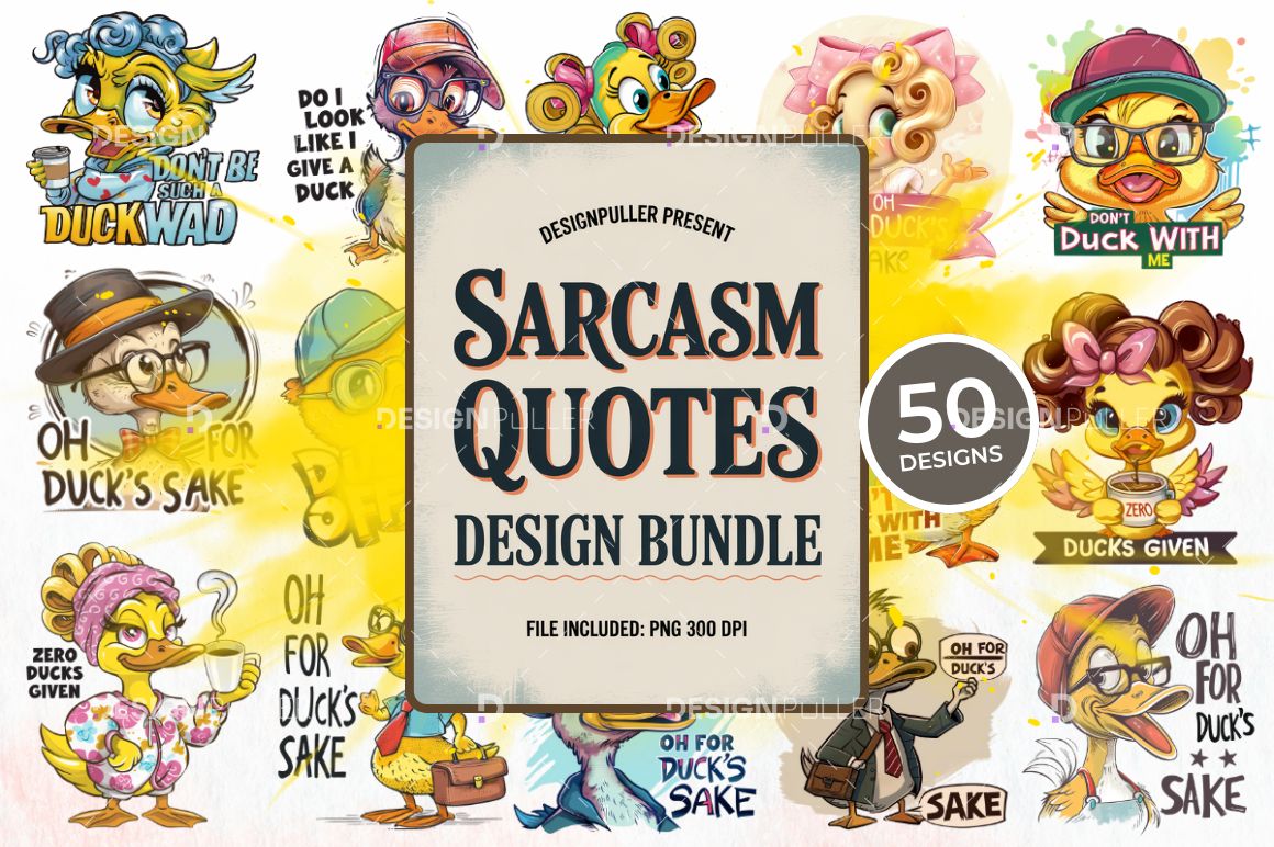 Sarcastic Design Bundle - 50 Designs