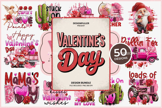 Valentine's Day Design Bundle - 50 Designs