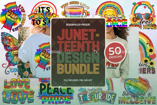 LGBTQ+ Pride Design Bundle - 50 Designs