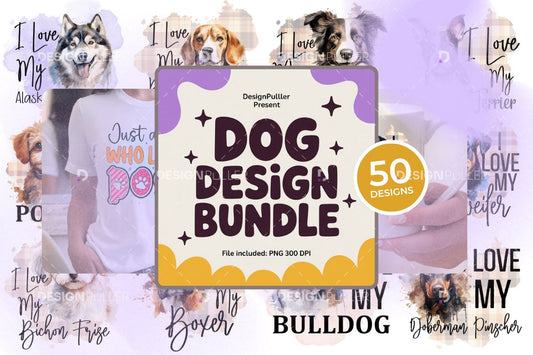 Dog Breed Design Bundle - 50 Designs