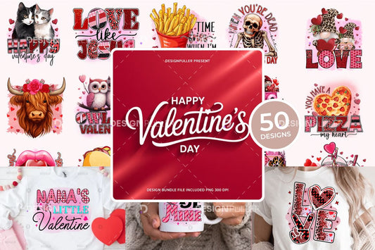 Valentine Design Bundle - 50 Designs