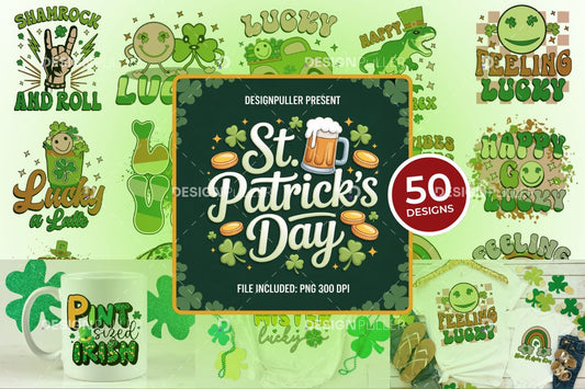St. Patrick's Day Design Bundle - 50 Designs