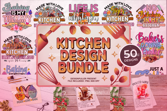 Kitchen & Baking Design Bundle - 50 Designs