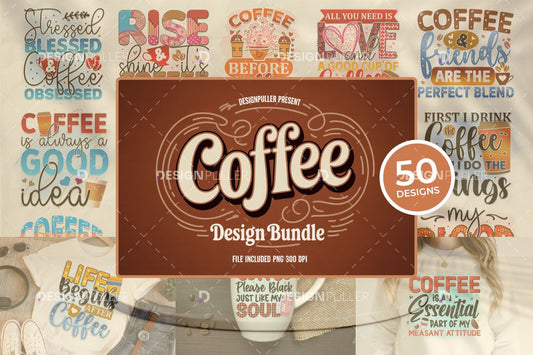 Coffee Design Bundle - 50 Designs