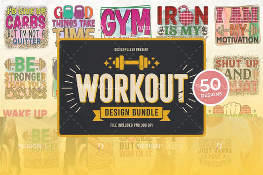Workout Design Bundle - 50 Designs
