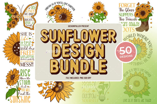 Sunflower Design Bundle - 50 Designs