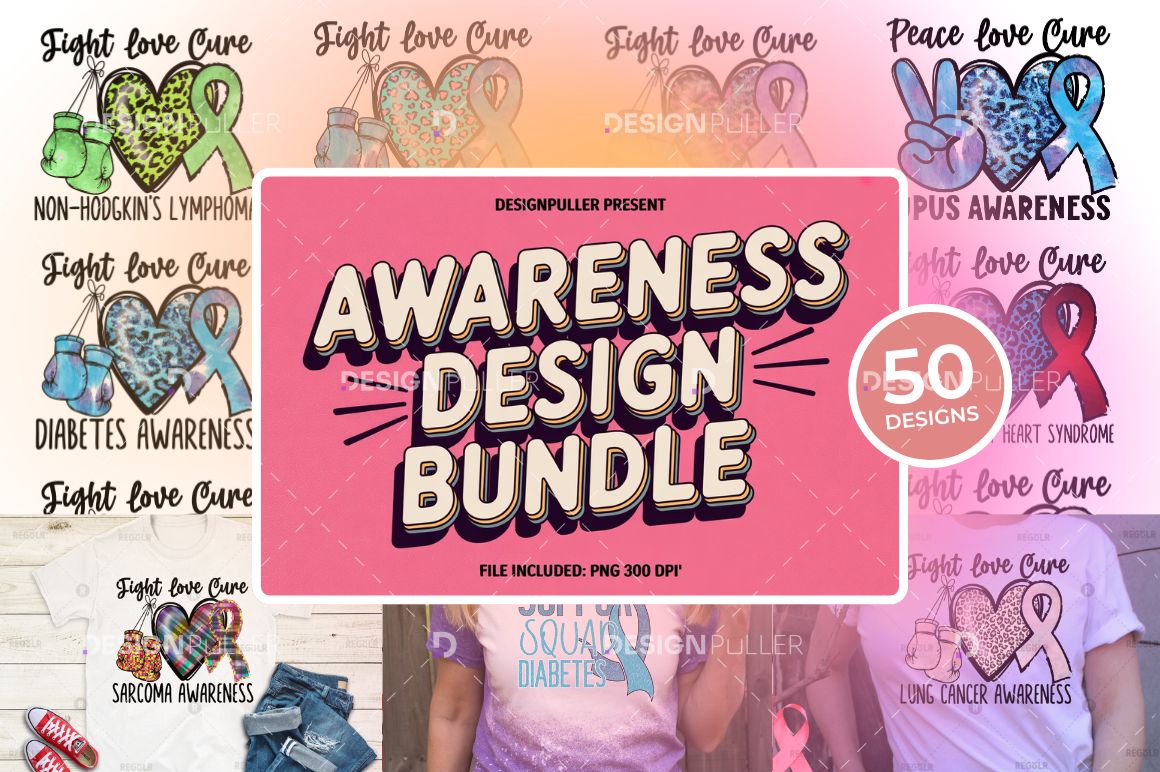 Awareness Design Bundle - 50 Designs