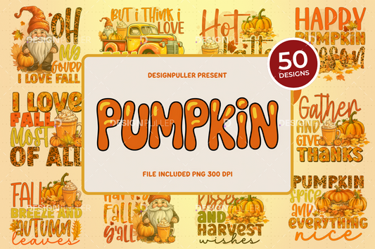 Pumpkin & Fall Design Bundle - 50 Designs