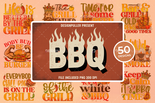 BBQ & Grilling Design Bundle - 50 Designs